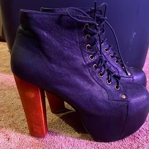 Jeffrey Campbell Black Lita Boots